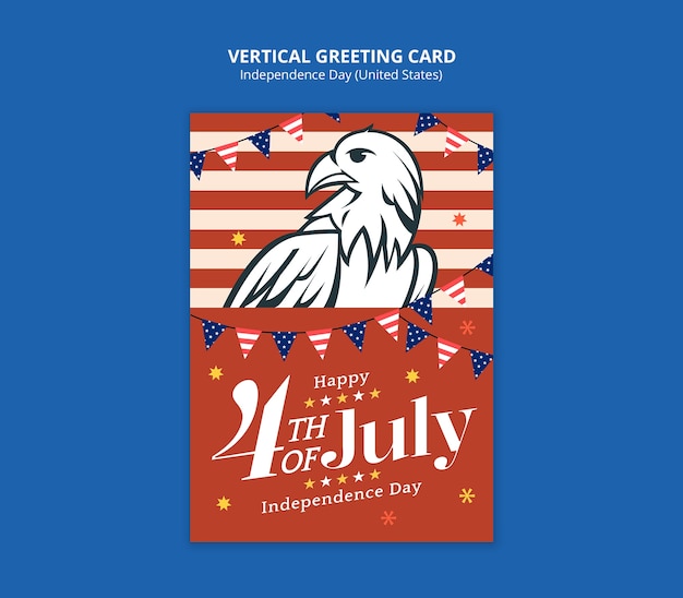 PSD 4th of july template design