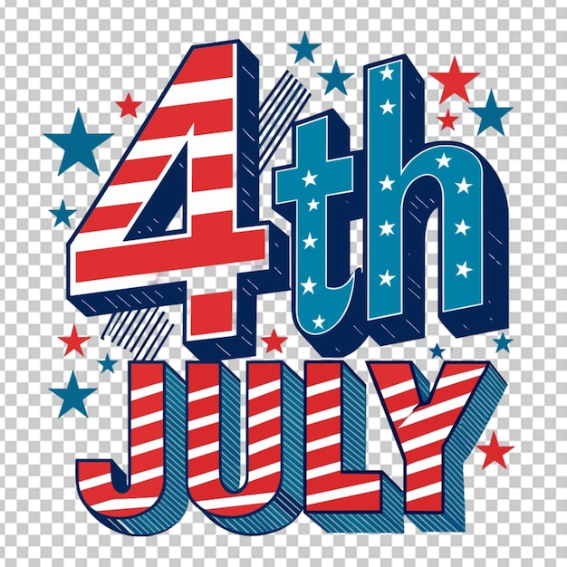 PSD 4 июля день независимости сша дизайн футболки