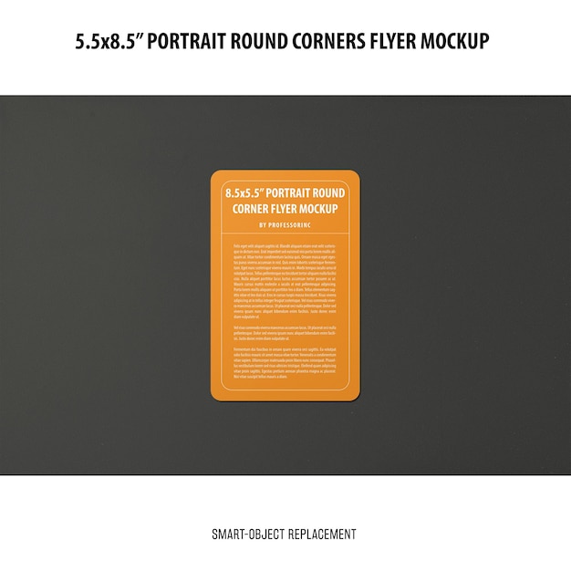 5.5x8.5'' Portrait Flyer Mockup