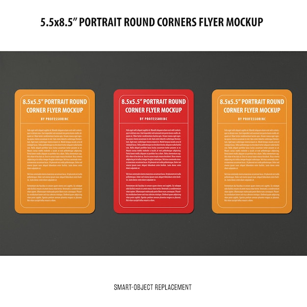 5.5x8.5'' Portrait Flyer Mockup