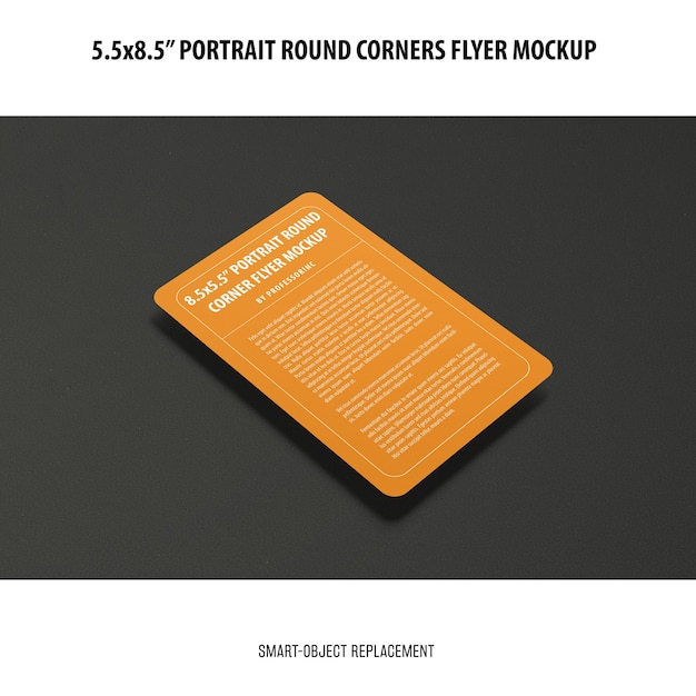 5.5x8.5'' Portrait Flyer Mockup