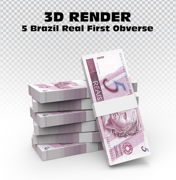 PSD 5 brazil real first obverse