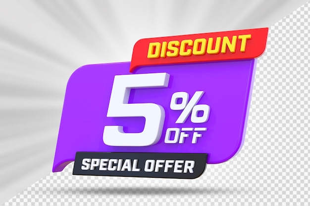 Premium PSD 5 Percent Discount Special Offer premium-psd-5-percent-discount-special-offer