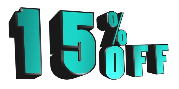 PSD 5 percentage 3d render nummer verkoop korting vooruitgang houten effect