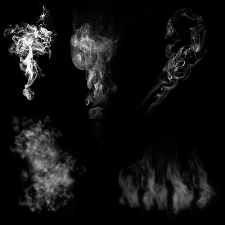 5 煙 PSD 透明高品質