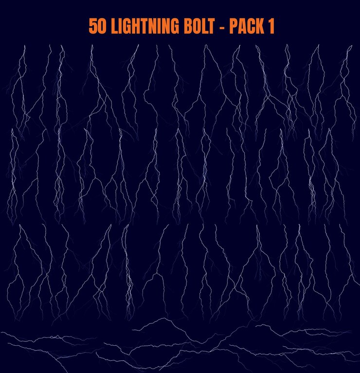 PSD 50 lightning bolt pack 1
