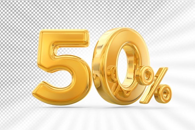 PSD 50 percent gold offer in 3d