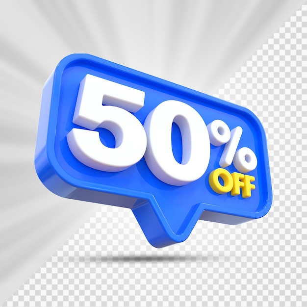 50 percent sale off promotion