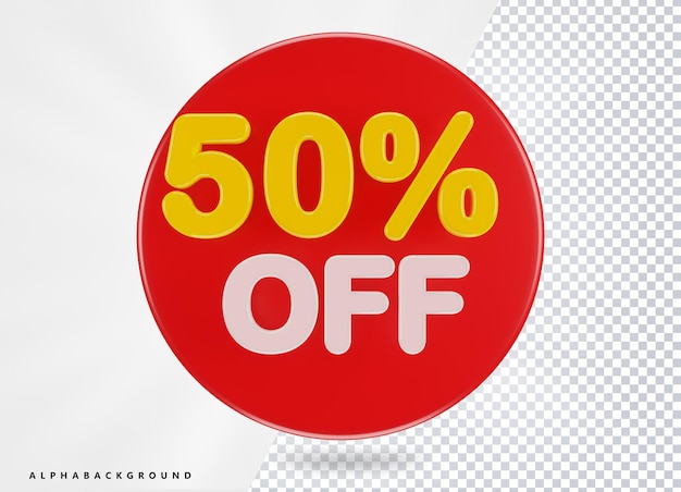 50 rabatów na sprzedaż baner Mega oferta specjalna sprzedaży Promocja na tablicy znaków Przezroczyste tło