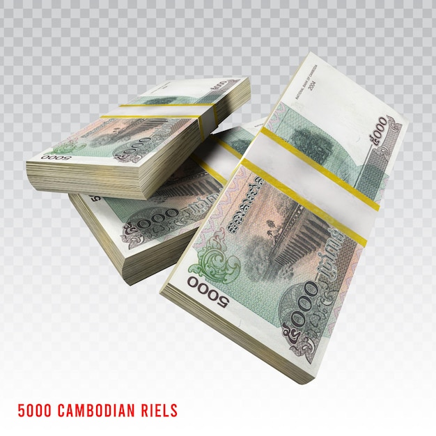 5000r bankbiljetten khmer geld