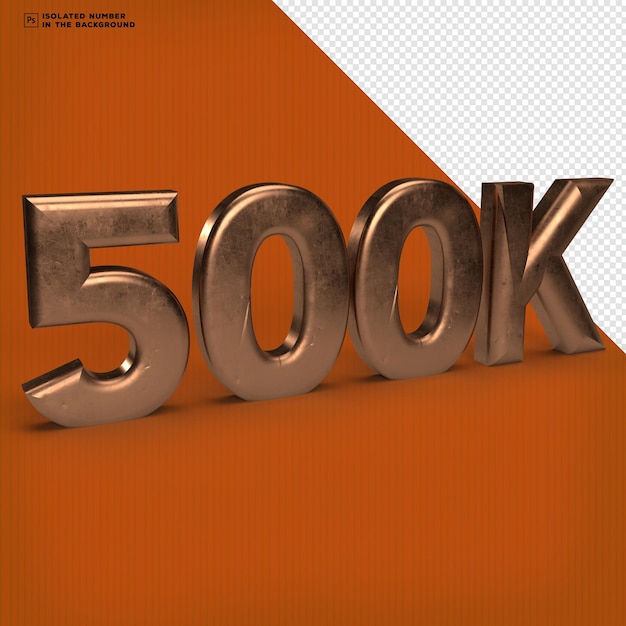 PSD 500k luxury metallic modern 3d rendering isolated on transparent