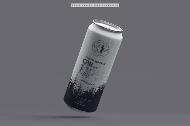 PSD 500ml soda can mockup