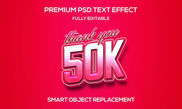 PSD effetto testo modificabile 50k