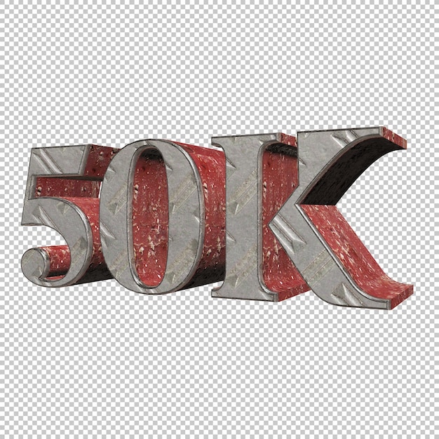 PSD 50k procent 3d render