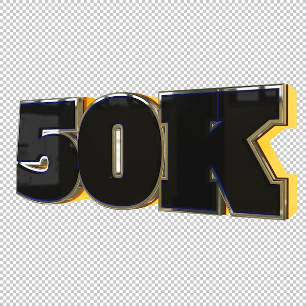 PSD 50k procent 3d render