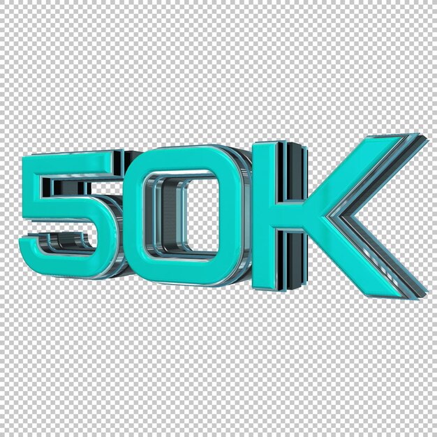 PSD 50k procent 3d render