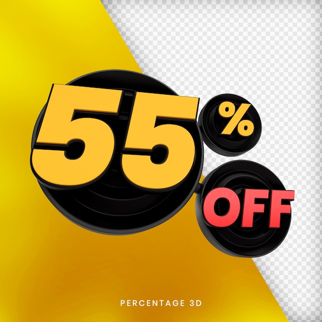 3D 렌더링 절연 프리미엄 psd에서 55%