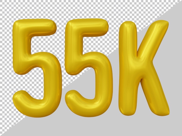 55k volgersontwerp in 3D render