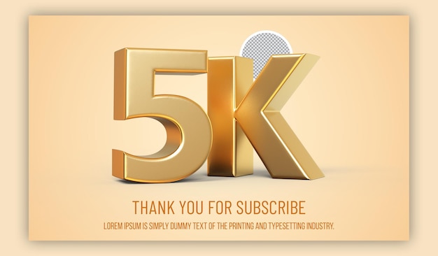 5k youtube subscribers