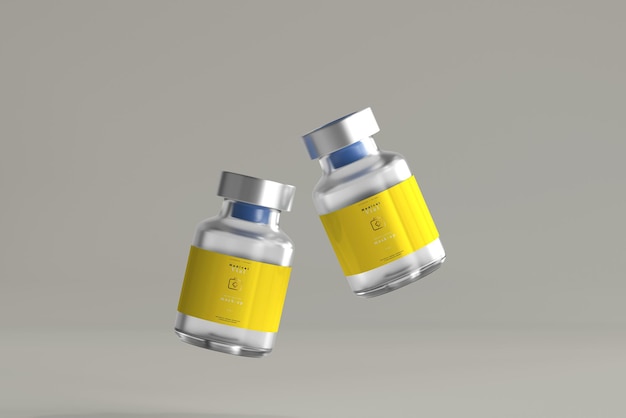 5ml vial bottle mock up