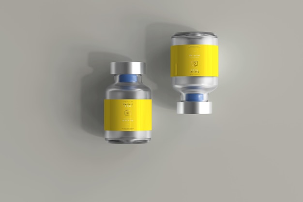 PSD 5ml vial bottle mock up