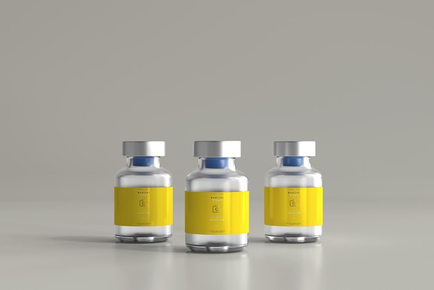 PSD 5ml vial bottle mock up