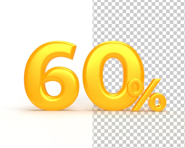 60 할인 판매 60 퍼센트 3d 큰 제안