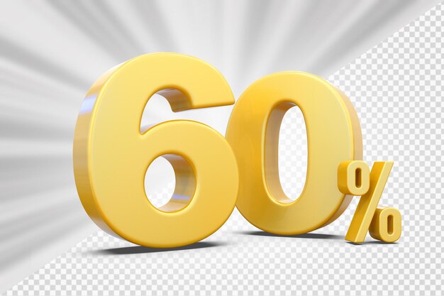 60%의 골드 오퍼를 3D로 제공합니다.