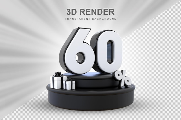 Offerta del 60% nel rendering regalo 3d