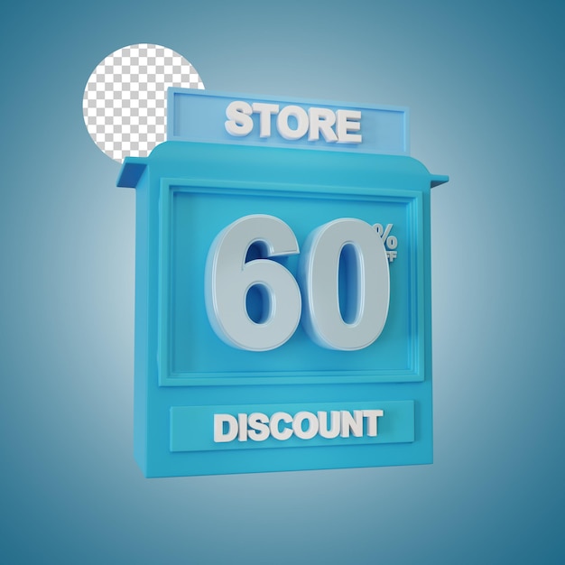 Sconto speciale del 60% rendering 3d