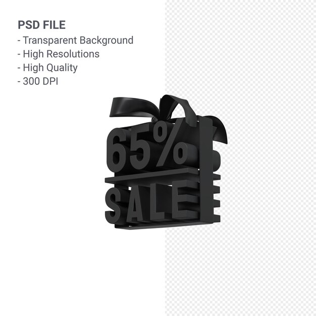 PSD 활과 리본 3d 디자인 절연 65 % 판매