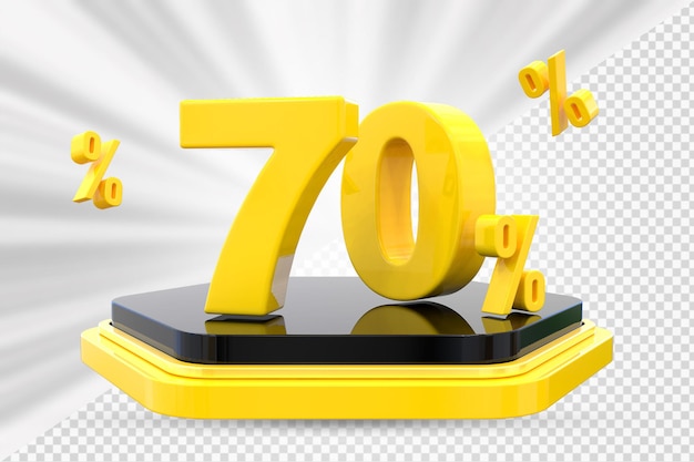 70 percent discount podium for product