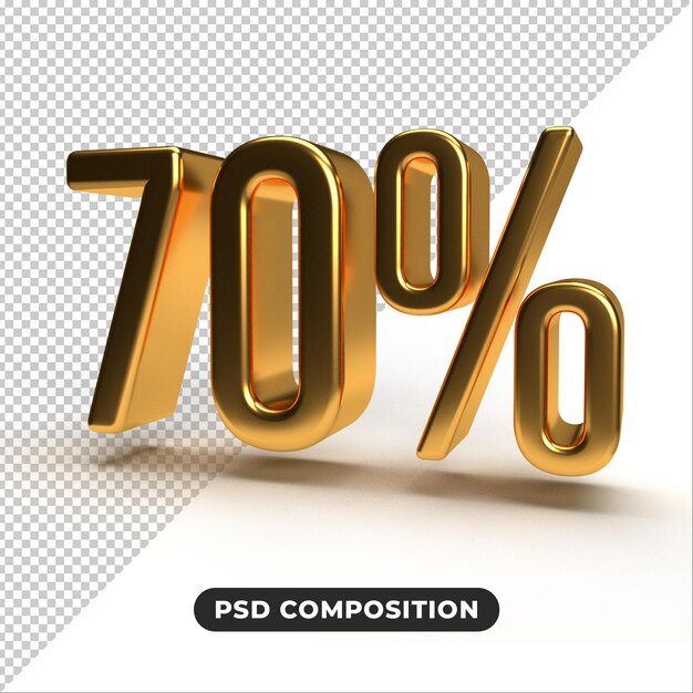 70 procent zniżki na promocję renderowania 3d duża oferta Wyprzedaż Etykieta oferty specjalnej