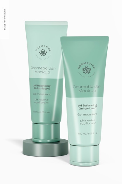 75 ml cream tubes mockup