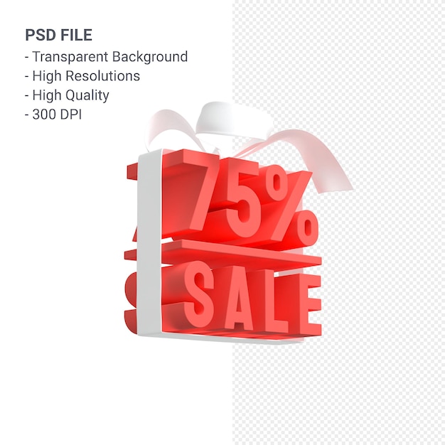 활과 리본 3d 디자인 절연 75 % 판매