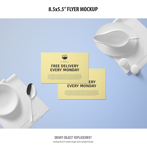 8.5x5.5 Flyer Mockup