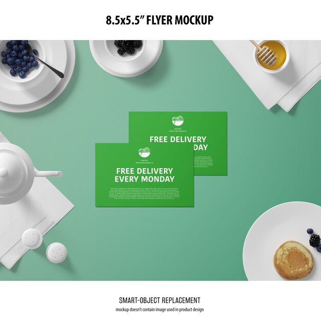 8.5x5.5 flyer mockup