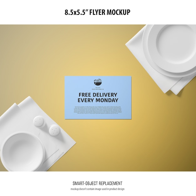 8.5x5.5 flyer mockup