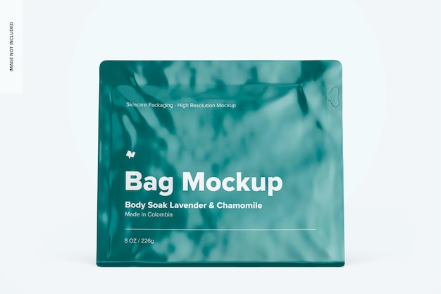 PSD 8 oz bag mockup, front view