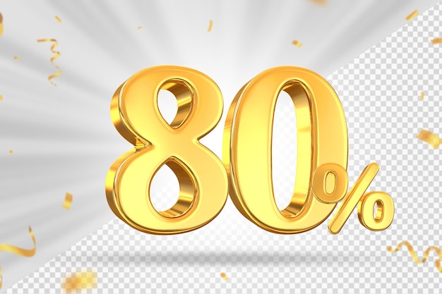 80 golden sale off discount