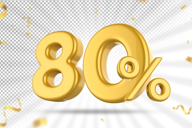 Offerta di oro di lusso all'80% in 3d