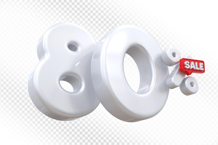 PSD предложение 80 процентов серебра в 3d