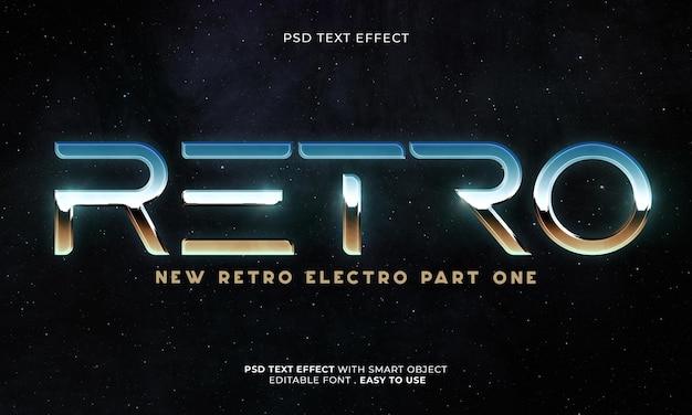 8039s retro editable text effect