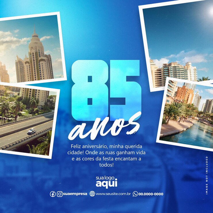 PSD 85 anos feliz aniversario cidade
