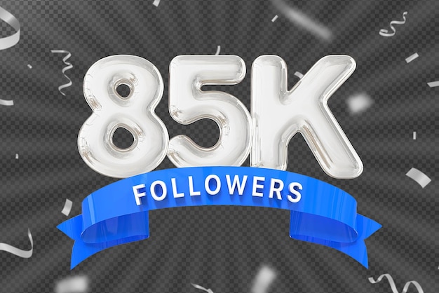 PSD 85k followers number