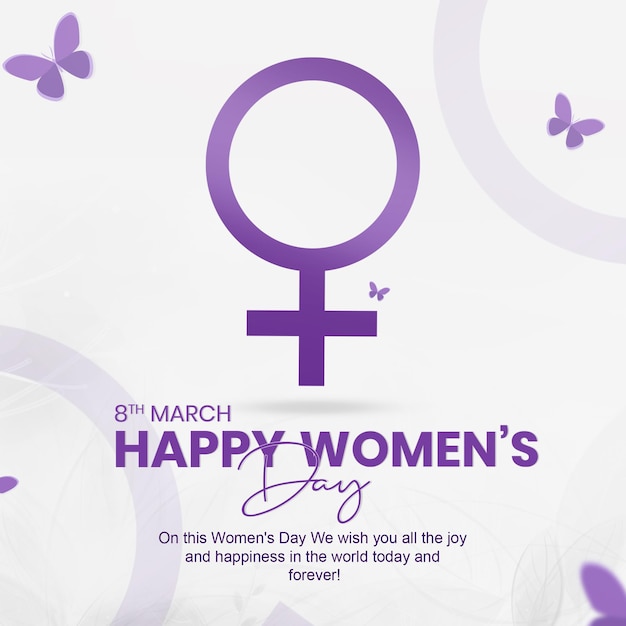 PSD 8th march women day celebration background