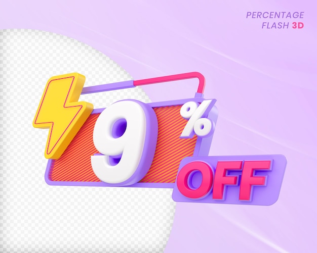 9 Procent Zniżki Na Element Flash 3d Render Premium Psd