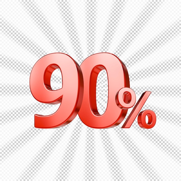 90% 할인 레드 3D