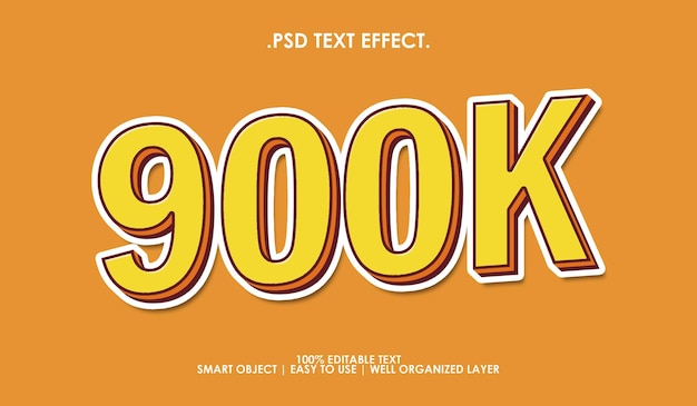 PSD 900k text style effect