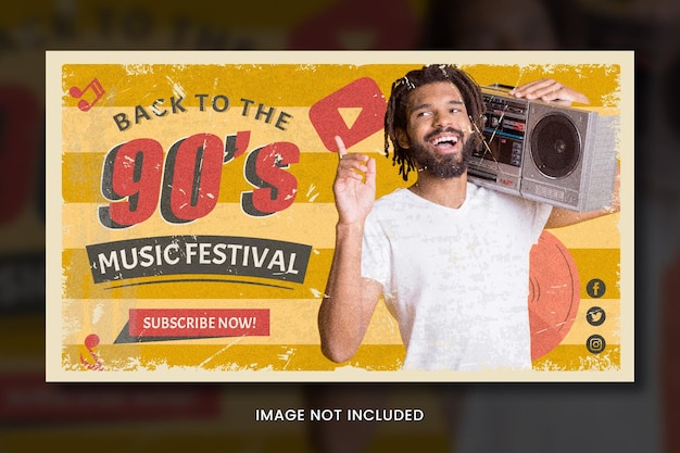 90s music festival youtube thumbnail